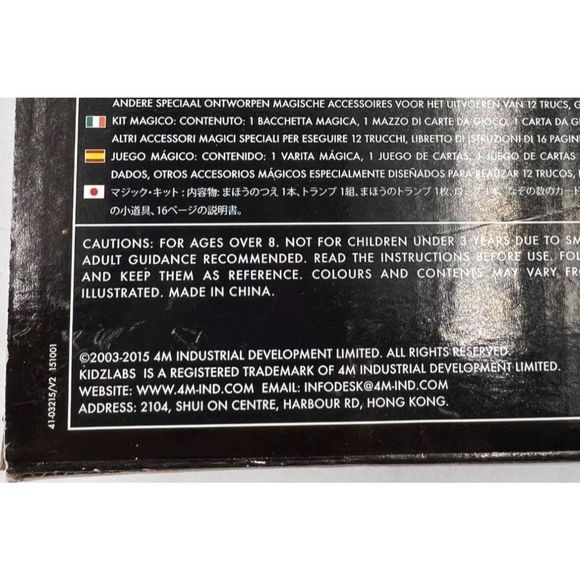 4M Kidz Labz Magic Kit Tricks Assortment Toy Over Age 8 - Picture 3 of 16